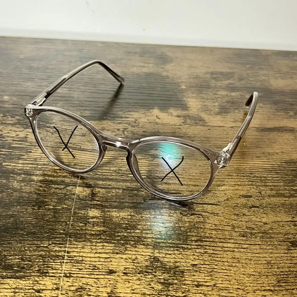 Enhance 4136 Women’s Eyeglass Frames Grey Crystal Full Rim 48-20-145